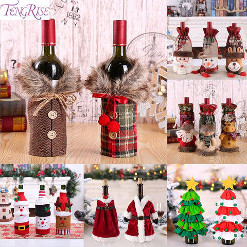 Christmas Wine Bottle Cover